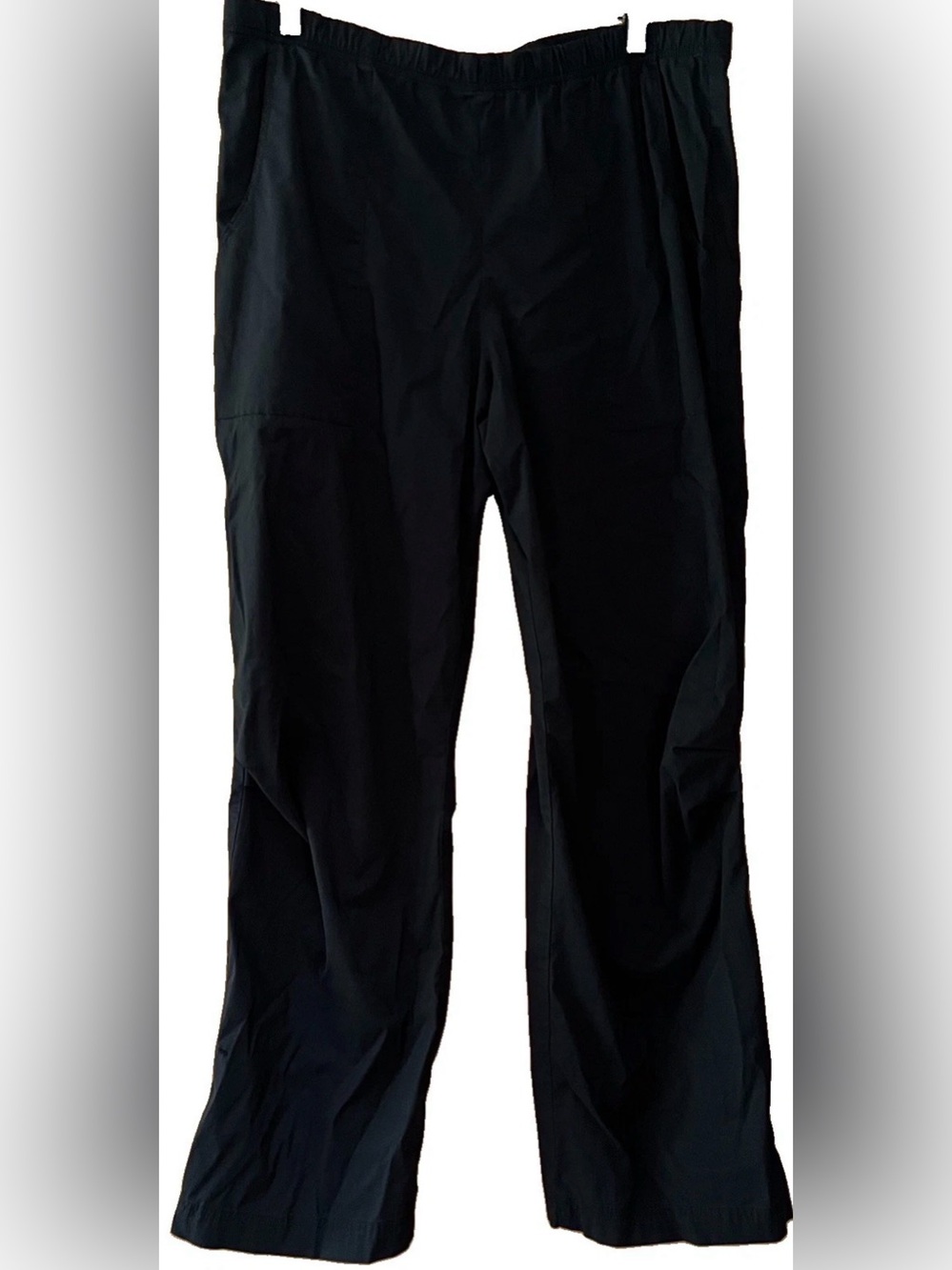 Be Present Women's Large Black Wide Leg Active Yoga Pants 34" x 29" USA